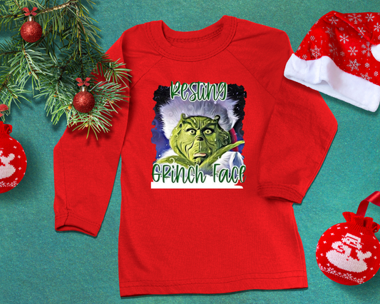 Resting Grinch Face - TShirt or Crewneck Sweatshirt