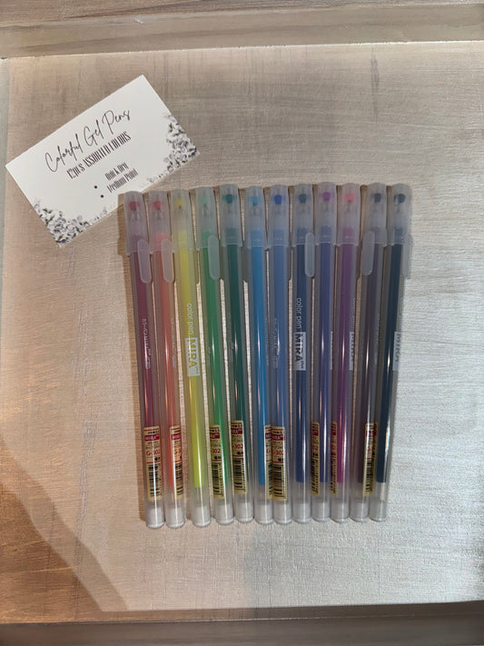 Colorful Gel Pens