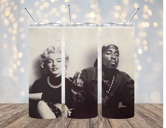 Marilyn & Tupac - Tumbler