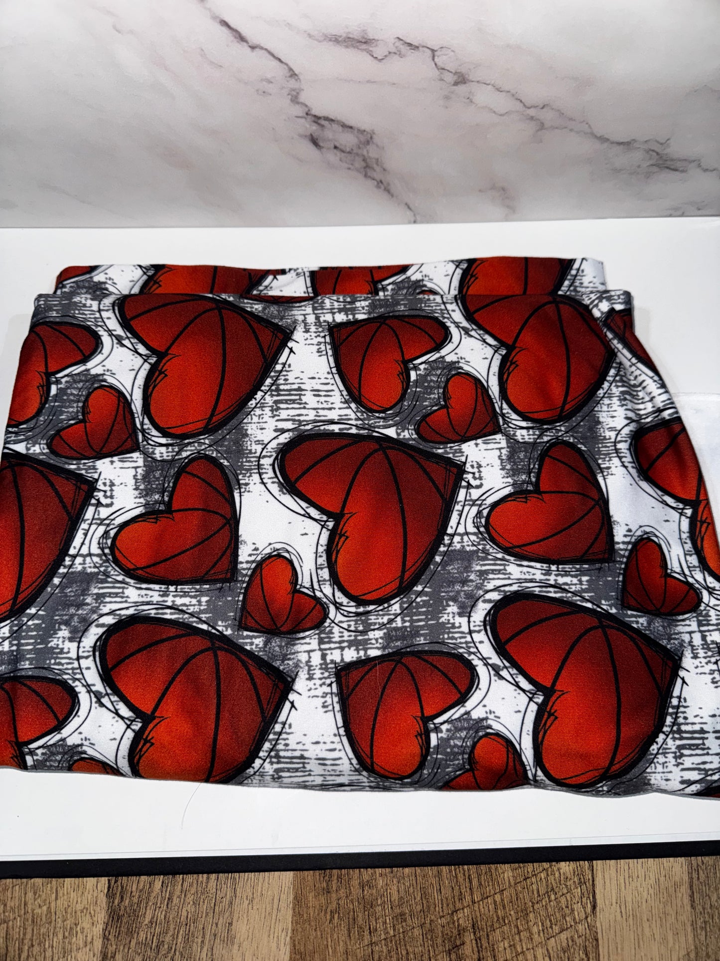 Basketball Hearts - Scrunchie/Headband