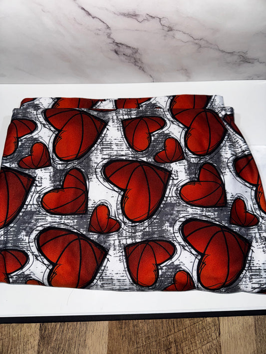 Basketball Hearts - Scrunchie/Headband