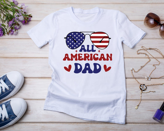 All American Dad - TShirt or Crewneck Sweatshirt