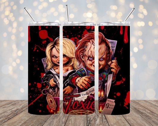 Chucky and Bride - Tumbler