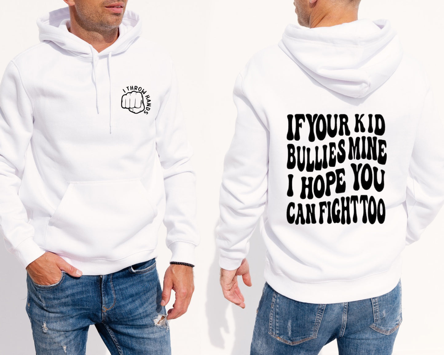 I Throw Hands - TShirt or Crewneck Sweatshirt