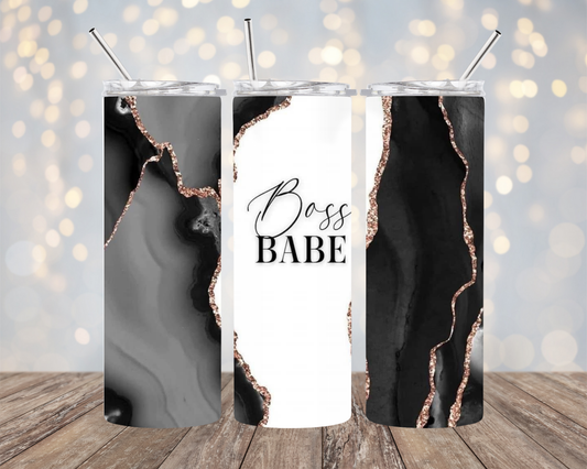 Boss Babe Marble - Tumbler