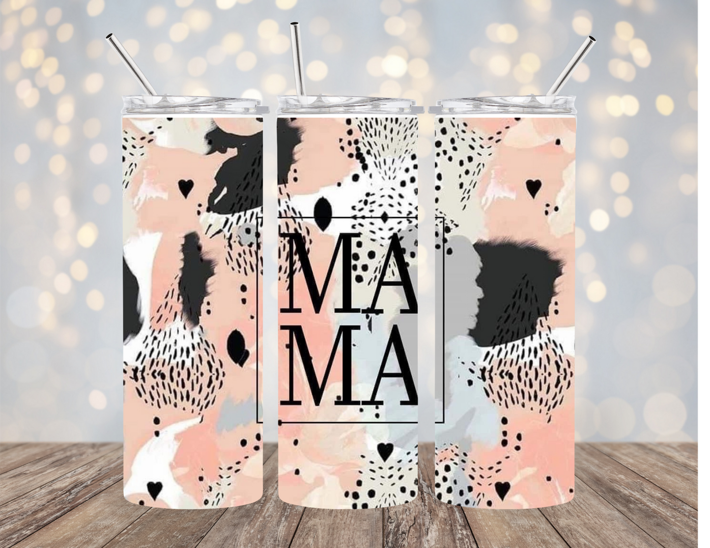 Mama - Pink/Nude/Black - Tumbler