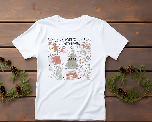 Retro Christmas Collage - TShirt or Crewneck Sweatshirt