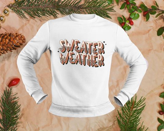 Sweater Weather - Leopard - TShirt or Crewneck Sweatshirt