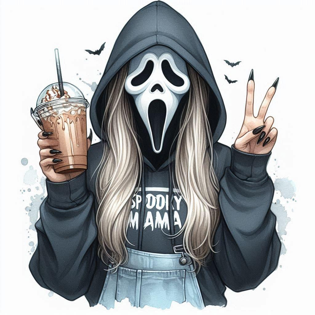 Spooky Mama Ghostface Crewneck Sweatshirt