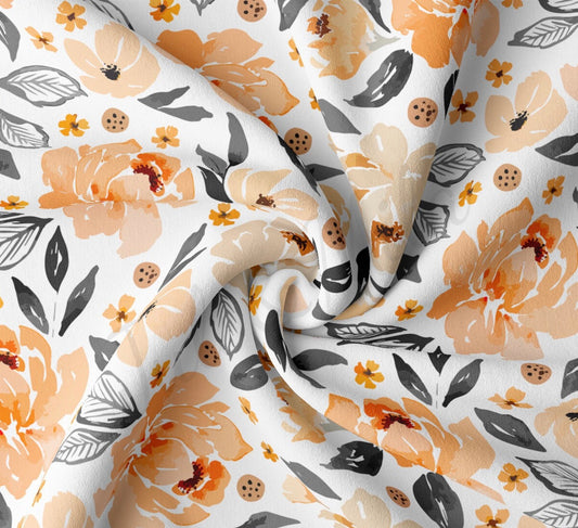 Water Color Floral - Fall - Scrunchie/Headband