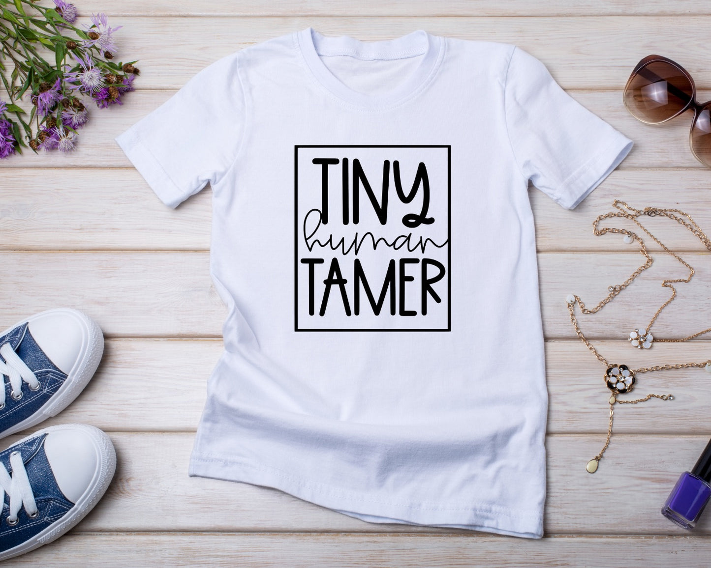Tiny Human Tamer - TShirt or Crewneck Sweatshirt