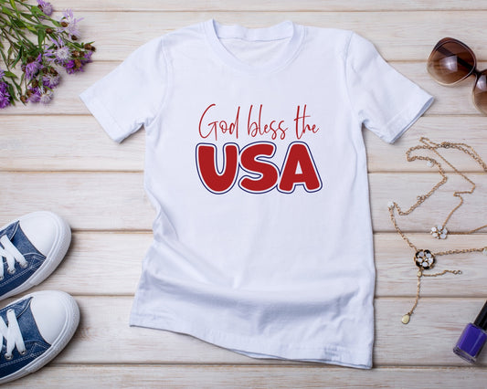 God Bless the USA - TShirt or Crewneck Sweatshirt