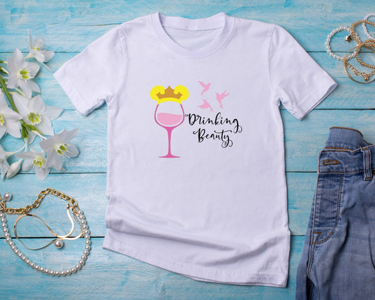 Drinking Beauty- TShirt or Crewneck Sweatshirt