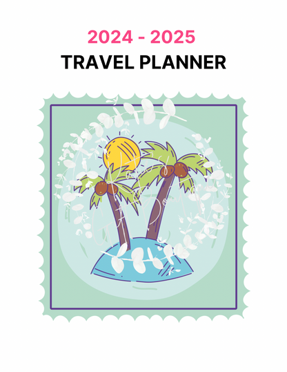 2024-2025 Travel Planner Spread - Self Care Binder