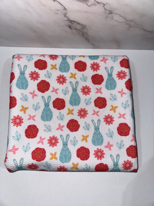 Bunnies & Flowers - Scrunchie/Headband