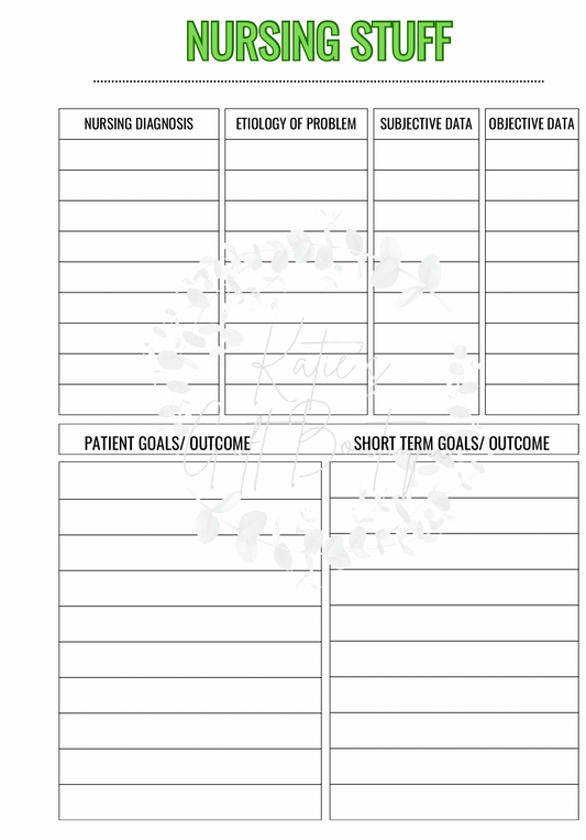 Nursing School Planner Spread