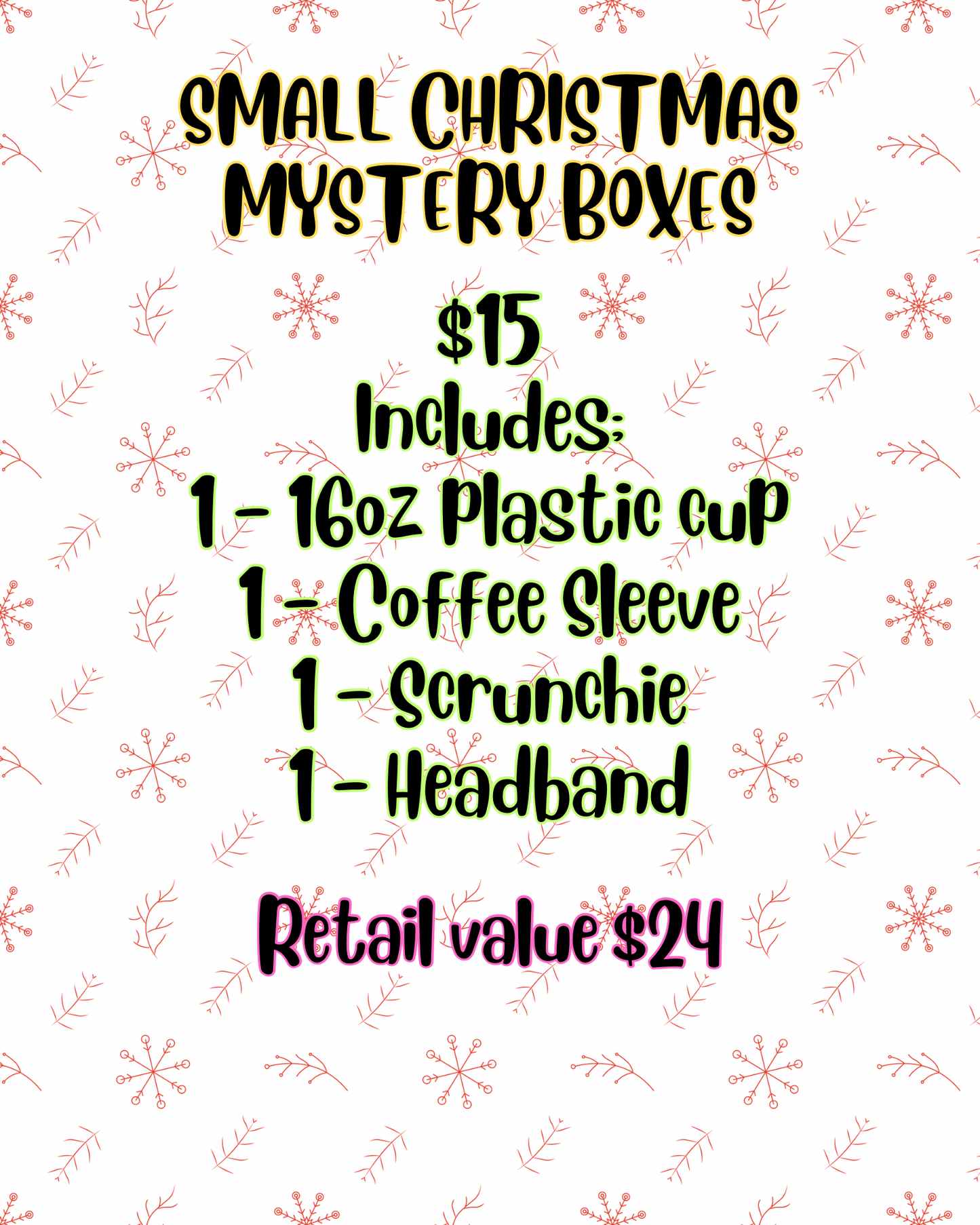 CHRISTMAS MYSTERY BOXES