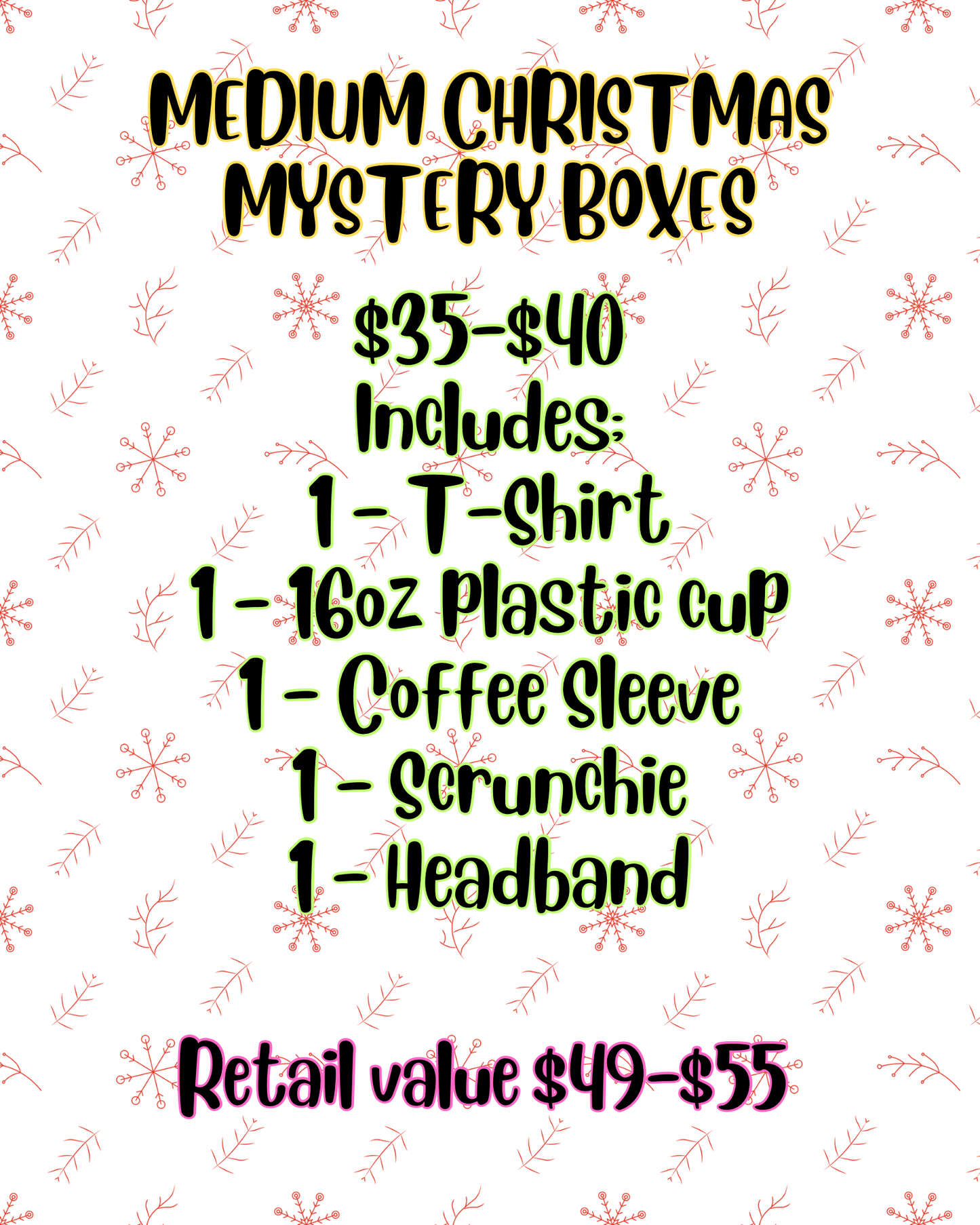CHRISTMAS MYSTERY BOXES