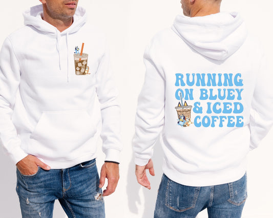 Bluey & Iced Coffee - TShirt or Crewneck Sweatshirt