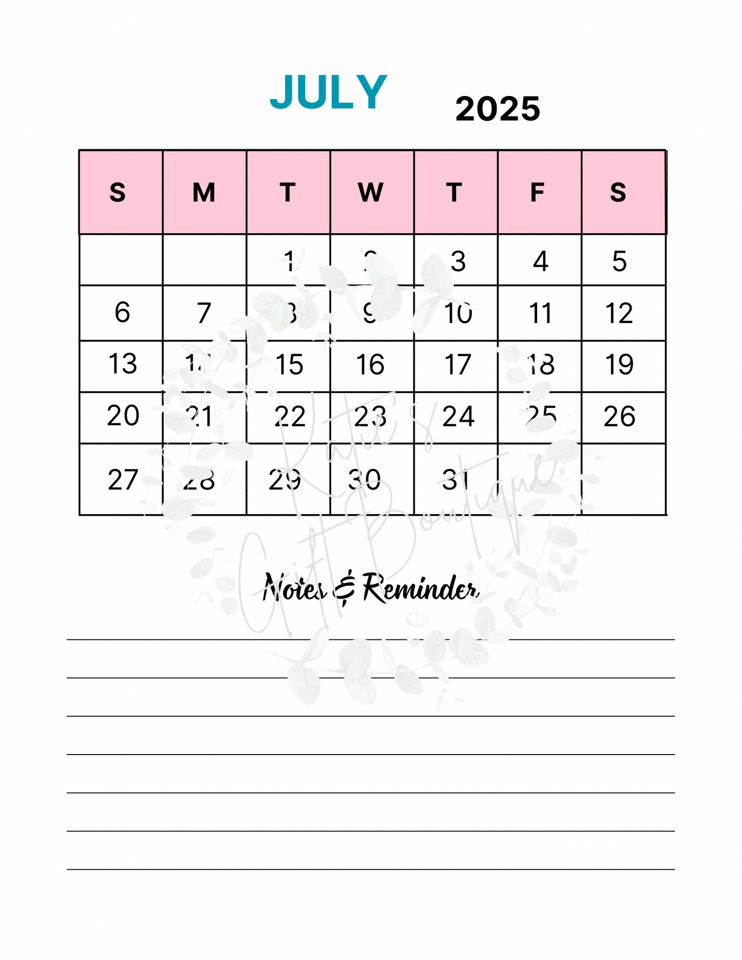 2024-2025 Travel Planner Spread - Self Care Binder