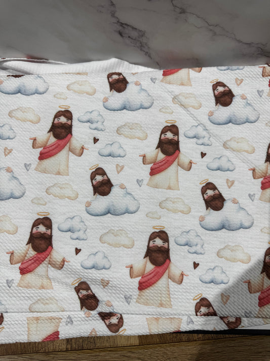 Jesus & Clouds  - Scrunchie/Headband