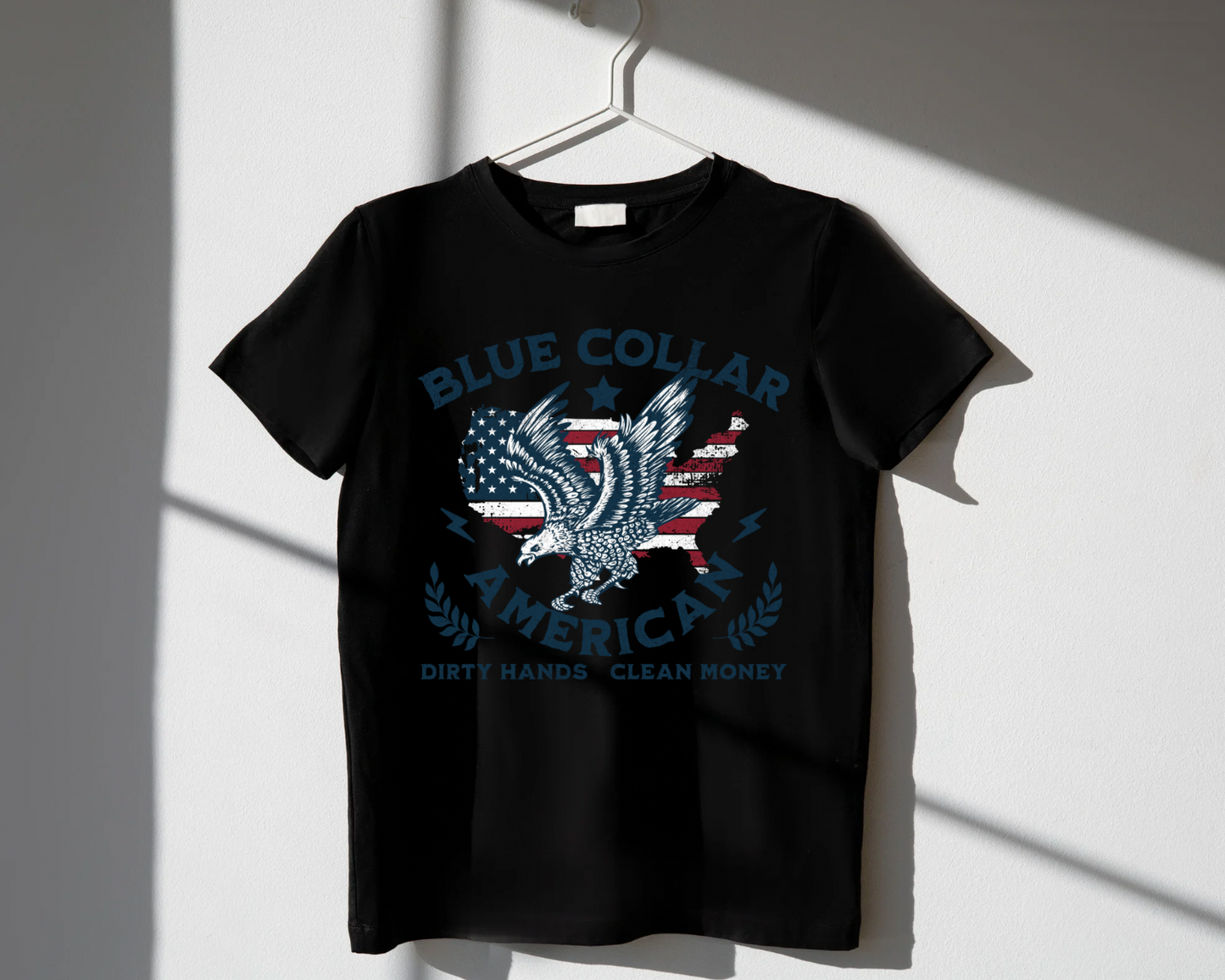Blue Collar American - TShirt, Crewneck Sweatshirt, or Hoodie