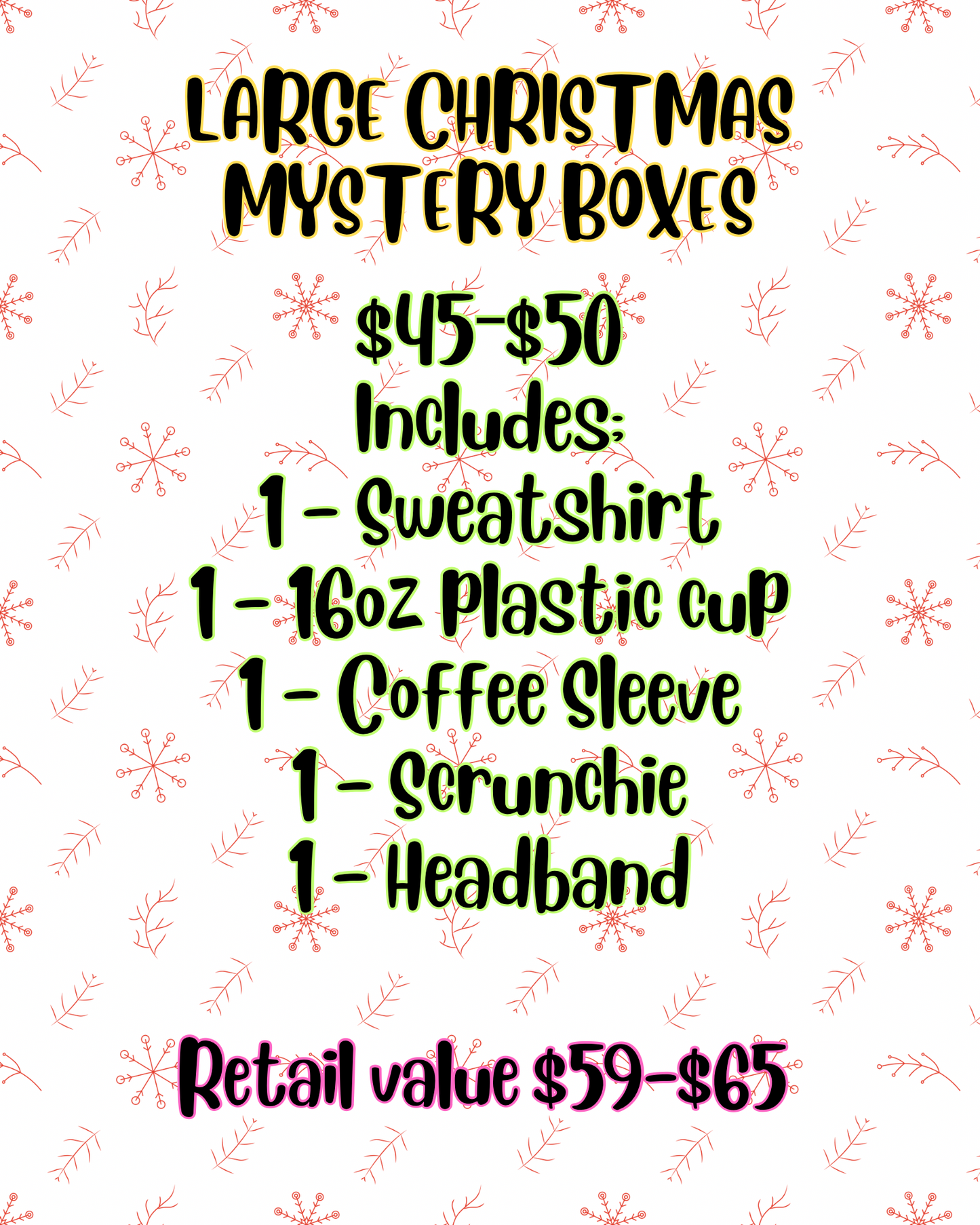 CHRISTMAS MYSTERY BOXES