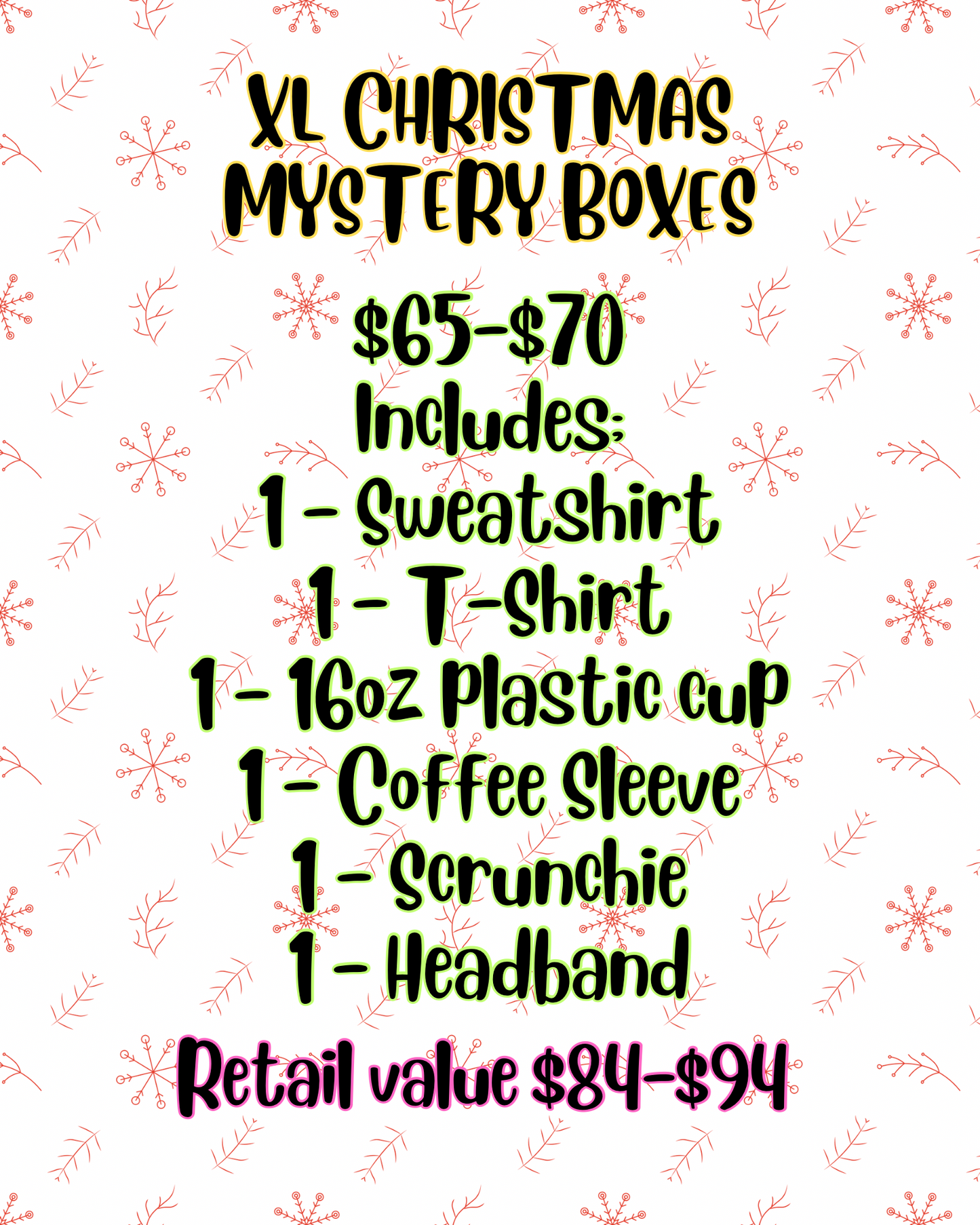 CHRISTMAS MYSTERY BOXES