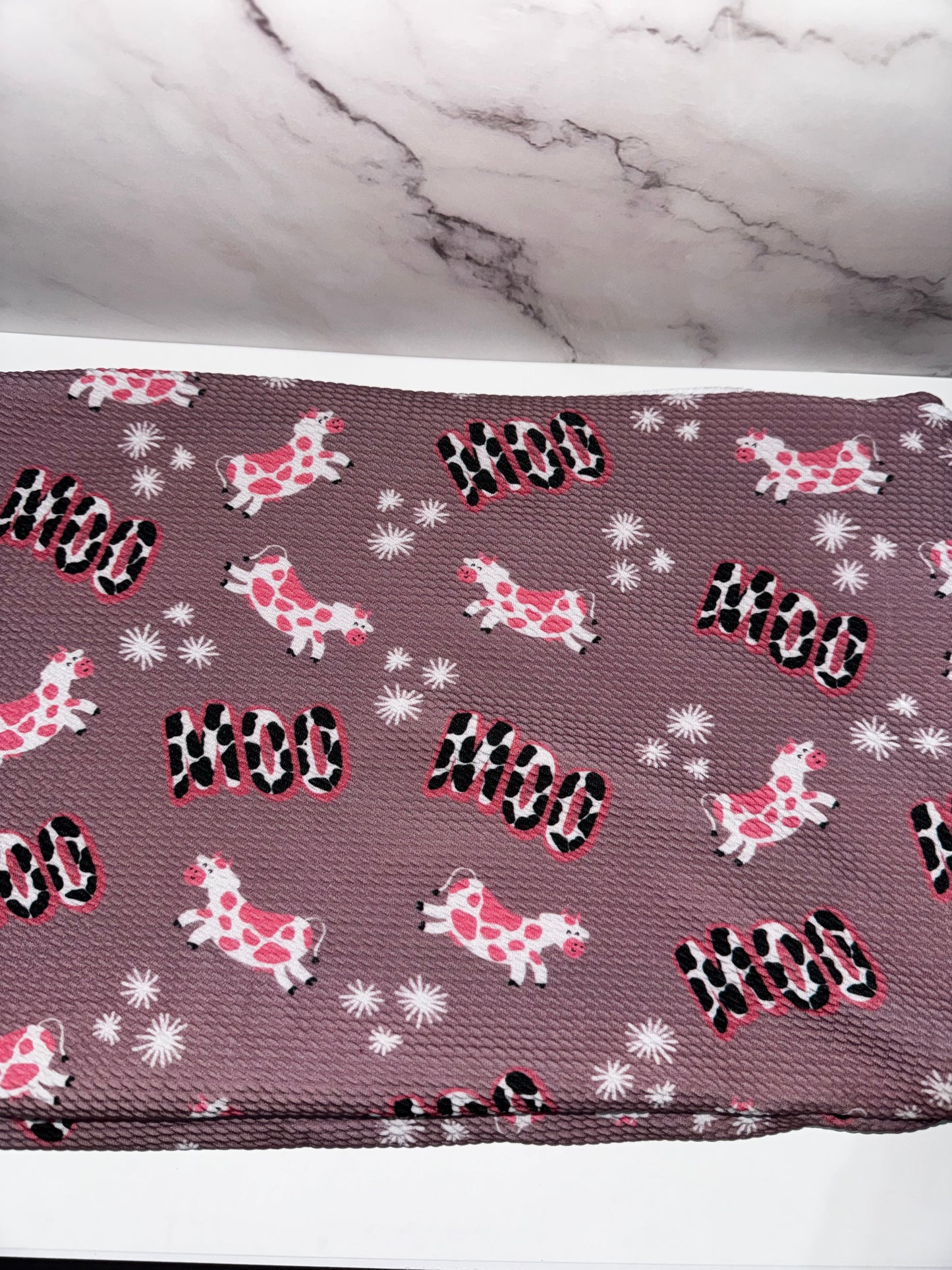 Moo/Cows/Pink - Scrunchie/Headband