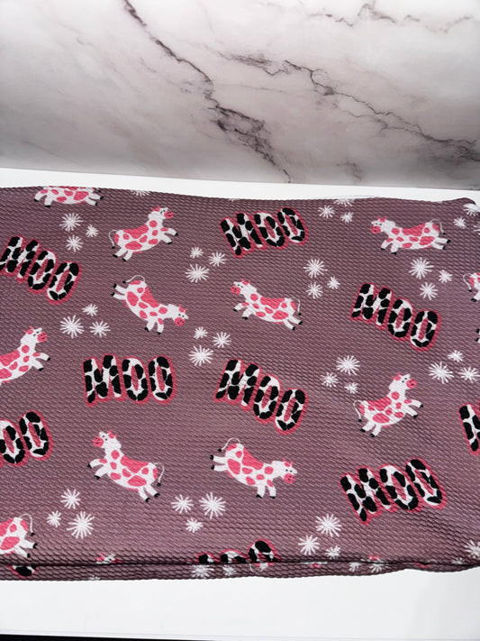 Moo/Cows/Pink - Scrunchie/Headband