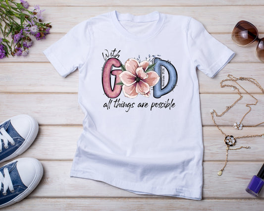 God Flower - TShirt or Crewneck Sweatshirt