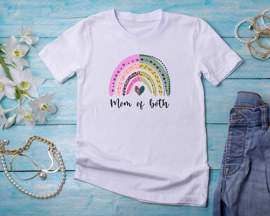 Mom of Both - TShirt or Crewneck Sweatshirt