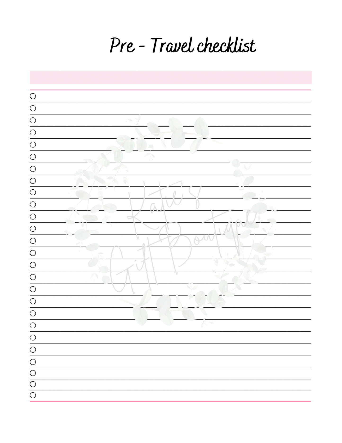 2024-2025 Travel Planner Spread - Self Care Binder