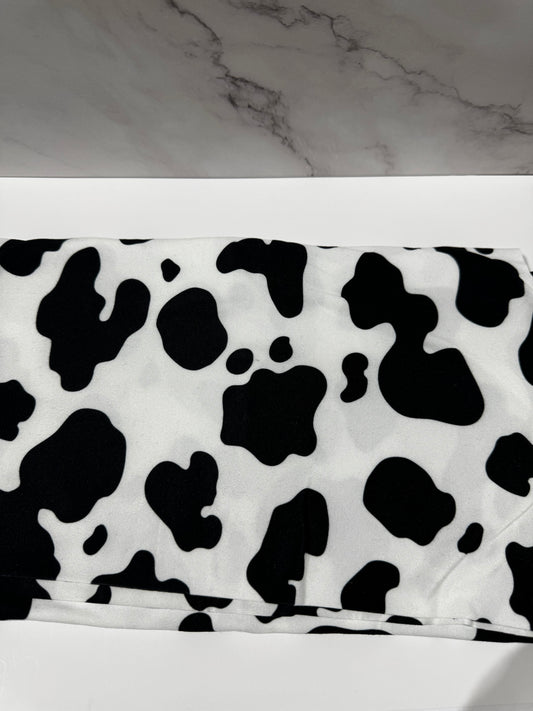 Cow print - Black - Scrunchie/Headband