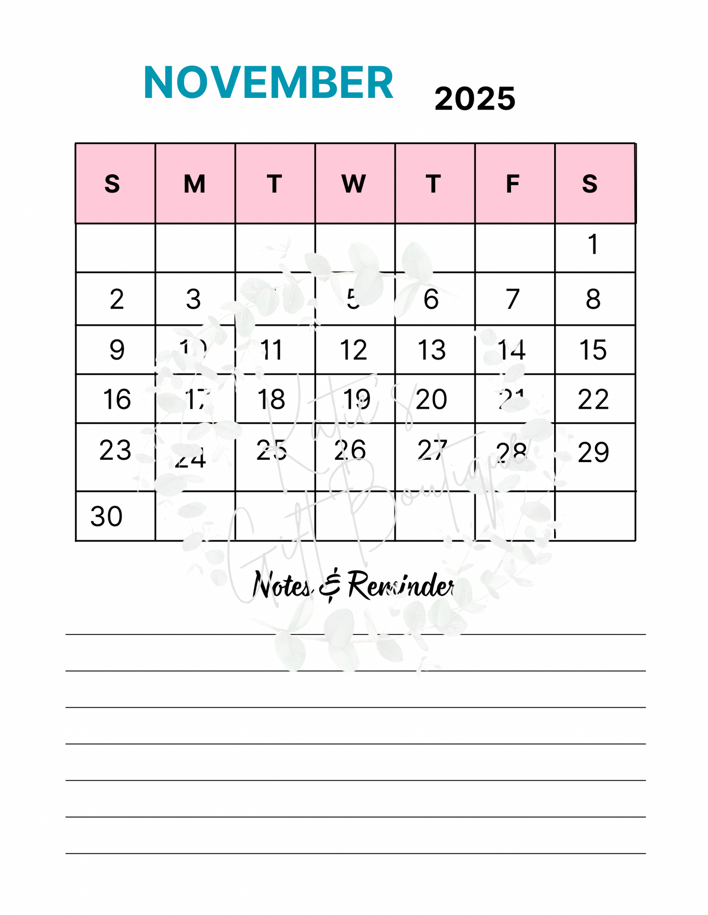 2024-2025 Travel Planner Spread - Self Care Binder