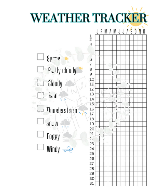 Yearly Weather Tracker