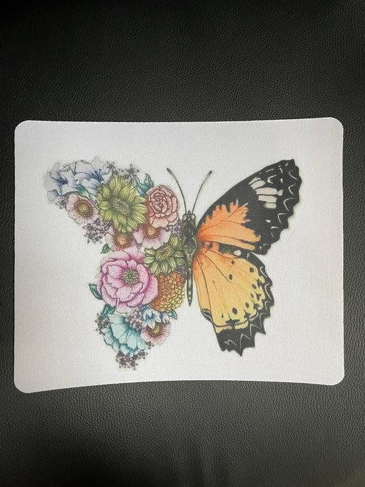 Butterfly & Flowers Mousepad
